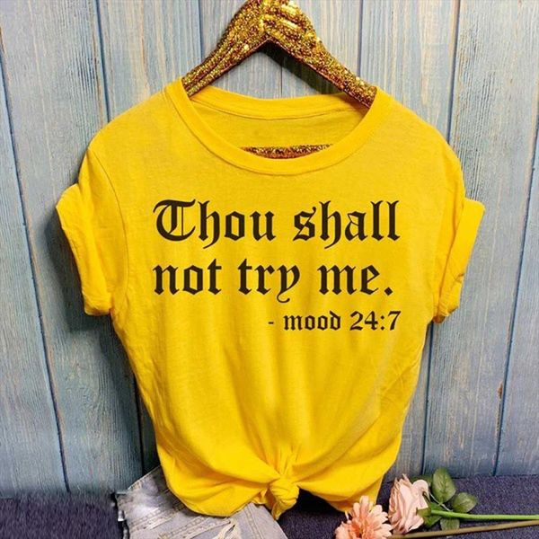 women casual o neck letter print t shirt short sleeve thou shall not try me harajuku t shirts plus size femme, White
women casual o neck letter print t shirt short sleeve thou shall not try me harajuku t shirts plus size femme, White