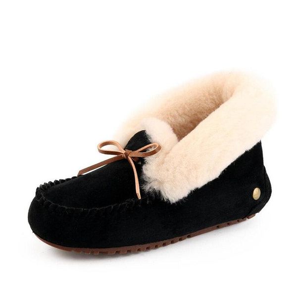2020 fashion 100% pigskin leather+ shearling boot woman snow boots winter leather wool fur snow boots lady warm shoes, Black
2020 fashion 100% pigskin leather+ shearling boot woman snow boots winter leather wool fur snow boots lady warm shoes, Black