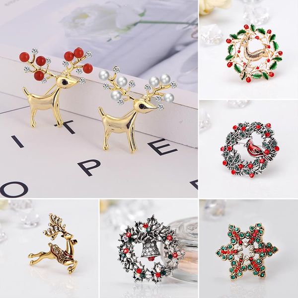 christmas tree wreath bells snowflake brooches delicate shinny crystal rhinestone pin brooch for women christmas gifts, Gray
christmas tree wreath bells snowflake brooches delicate shinny crystal rhinestone pin brooch for women christmas gifts, Gray