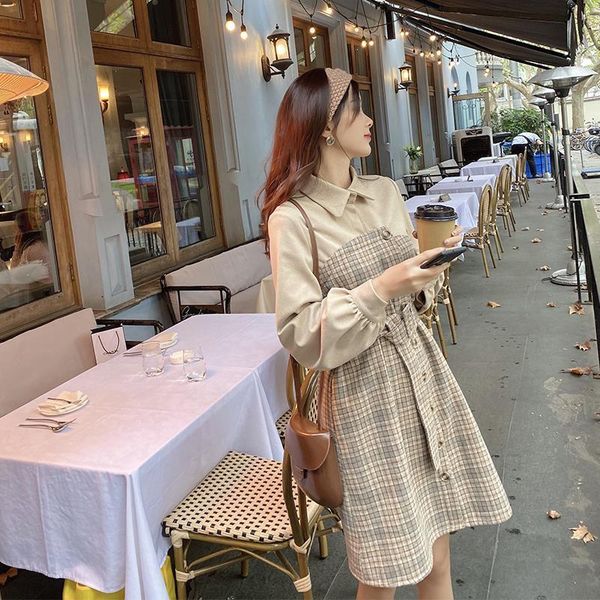 mishow autumn winter vintageplaid dress women patchwork single-breasted turn down collar mini dresses vestido mx19d1378 drop shipping, Black;gray
mishow autumn winter vintageplaid dress women patchwork single-breasted turn down collar mini dresses vestido mx19d1378 drop shipping, Black;gray