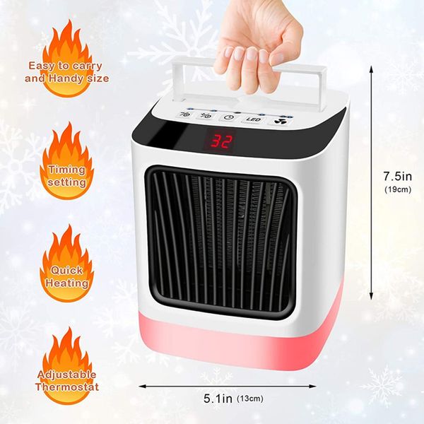 7 color adjustable night light mini deskheater portable fan heater for home office use electric ceramic space heater
7 color adjustable night light mini deskheater portable fan heater for home office use electric ceramic space heater