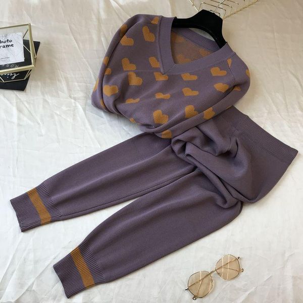 women's tracksuits women sweatsuits sets love heart printing pullover sweaters+pants suit femme fashion jumpers trousers 2 pcs costumes, Gray
women's tracksuits women sweatsuits sets love heart printing pullover sweaters+pants suit femme fashion jumpers trousers 2 pcs costumes, Gray
