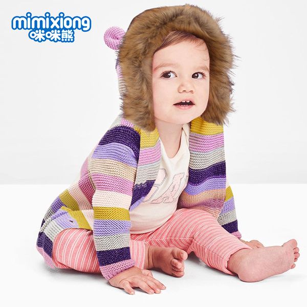 new kids girls struped colorful knitting sweater cardigan jacket fur hooded sweet fashion cute autumn winter coat wholesale, Blue;gray
new kids girls struped colorful knitting sweater cardigan jacket fur hooded sweet fashion cute autumn winter coat wholesale, Blue;gray