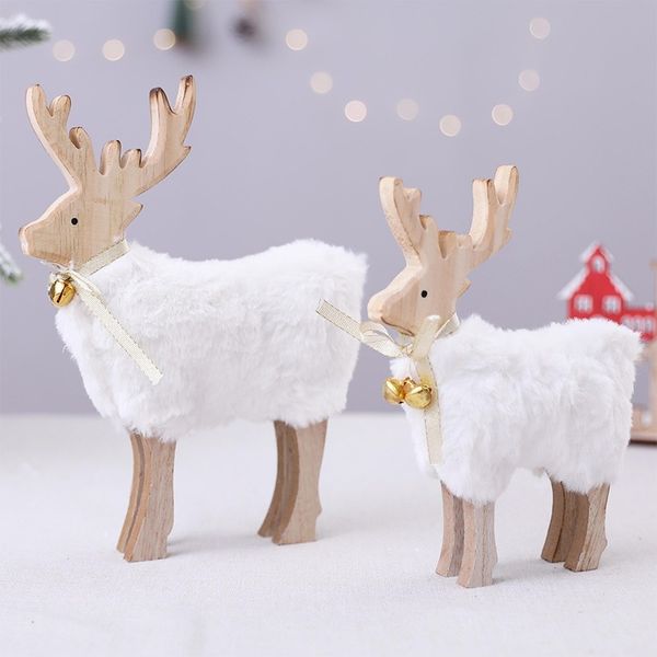 christmas decorations wooden deer four-horn deer bell deer tabledecorated with creative crafts
christmas decorations wooden deer four-horn deer bell deer tabledecorated with creative crafts