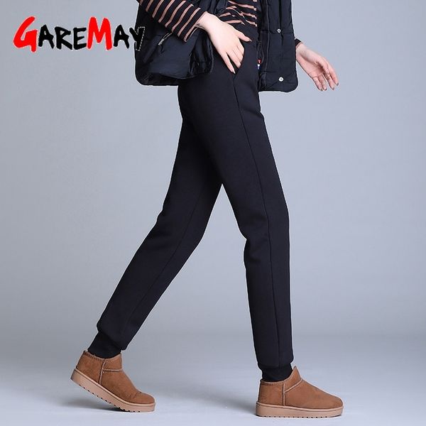 black warm for women winter thick lambskin cashmere female casual loose sweatpants pants joggers plus size y200418, Black;white
black warm for women winter thick lambskin cashmere female casual loose sweatpants pants joggers plus size y200418, Black;white