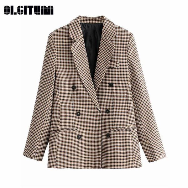 women's suits & blazers women plaid blazer 2021 spring autumn double breasted slim long sleeve coat office suit lady outerwear jacket f, White;black
women's suits & blazers women plaid blazer 2021 spring autumn double breasted slim long sleeve coat office suit lady outerwear jacket f, White;black