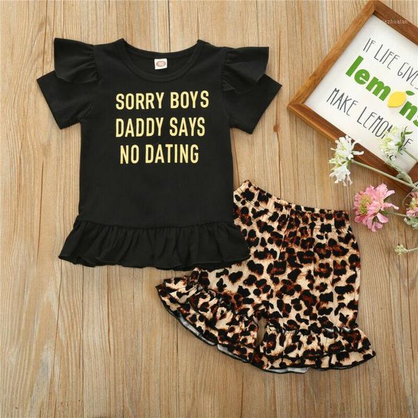 clothing sets baby girl kid t-shirt ruffle + leopard print pants outfit clothes1, White
clothing sets baby girl kid t-shirt ruffle + leopard print pants outfit clothes1, White