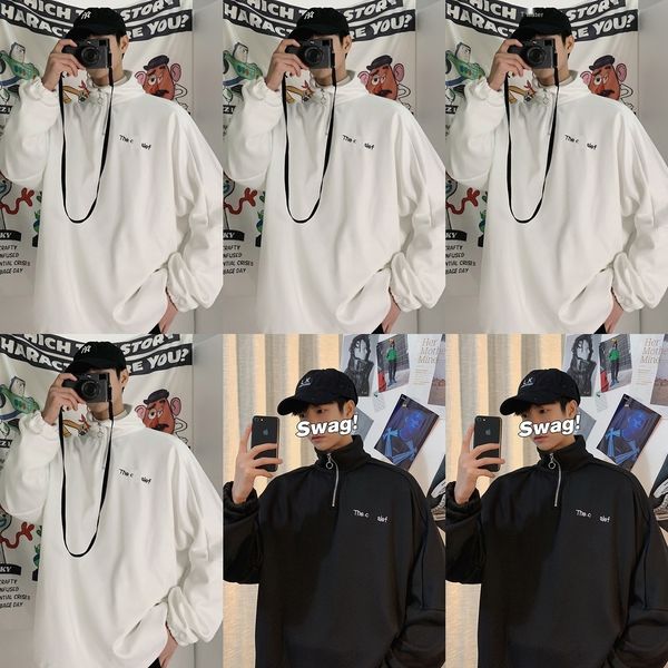 fall winter 2019 plush bf loose korean stand collar ins fashionable zipper couple's sweater coat student boys and girls sweatersweat, Black
fall winter 2019 plush bf loose korean stand collar ins fashionable zipper couple's sweater coat student boys and girls sweatersweat, Black