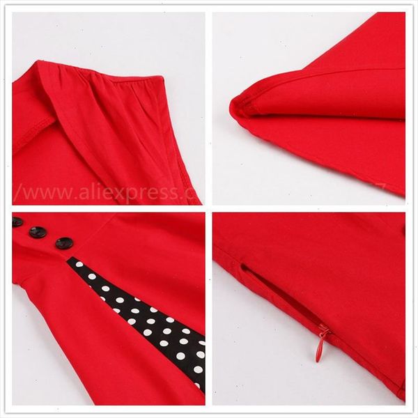 60s 50s vintage women dress sleeveless polka dot party vestido elegant patchwork red a line dress casual big plus size 4xl designer, Black;gray
60s 50s vintage women dress sleeveless polka dot party vestido elegant patchwork red a line dress casual big plus size 4xl designer, Black;gray