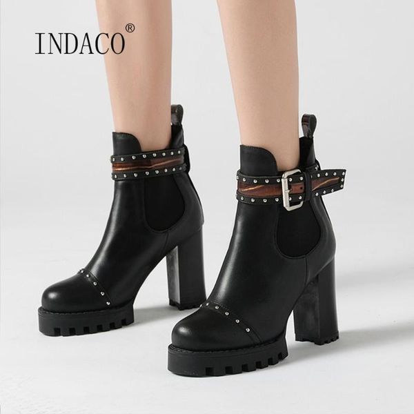 2020 женщины boots заклепки пряжки ботильоны платформы высокий каблук новый конструктор партии обувь женская, Black
2020 женщины boots заклепки пряжки ботильоны платформы высокий каблук новый конструктор партии обувь женская, Black