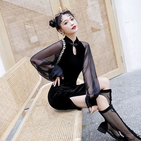 vmzph нового фонарь стиля cheongsam короткого бархат платье cheongsamcheongsam девушка улучшились cheongsamfashion рукава в платье осени и з, Black;gray
vmzph нового фонарь стиля cheongsam короткого бархат платье cheongsamcheongsam девушка улучшились cheongsamfashion рукава в платье осени и з, Black;gray