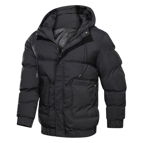 winter jacket solid hooded zipper thicken warm waterproof parkas mens jackets and coats kg-121, Black
winter jacket solid hooded zipper thicken warm waterproof parkas mens jackets and coats kg-121, Black