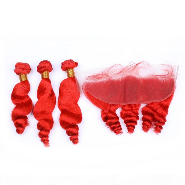 virgin brazilian human hair bright red loose wave wavy 3bundles with frontal pure red 13x4 lace frontal closure with weaves 4pcs lot, Black
virgin brazilian human hair bright red loose wave wavy 3bundles with frontal pure red 13x4 lace frontal closure with weaves 4pcs lot, Black