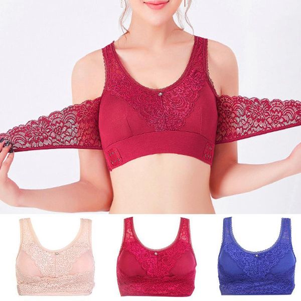 women bra side buckles lace gift wide belts sports push up breathable adjustable soft cup thin full coverage front cross1, Red;black
women bra side buckles lace gift wide belts sports push up breathable adjustable soft cup thin full coverage front cross1, Red;black