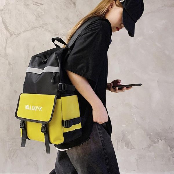 women's backpack contrast color nylon oxford multi pocket travel bag teenager large capacity school bag daily backpacks
women's backpack contrast color nylon oxford multi pocket travel bag teenager large capacity school bag daily backpacks