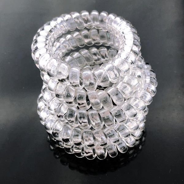 size 5.5cm transparent telephone rope wire hair band rubber girl gum accessories 4pcs/lot size sqcngn homes2007, Silver
size 5.5cm transparent telephone rope wire hair band rubber girl gum accessories 4pcs/lot size sqcngn homes2007, Silver