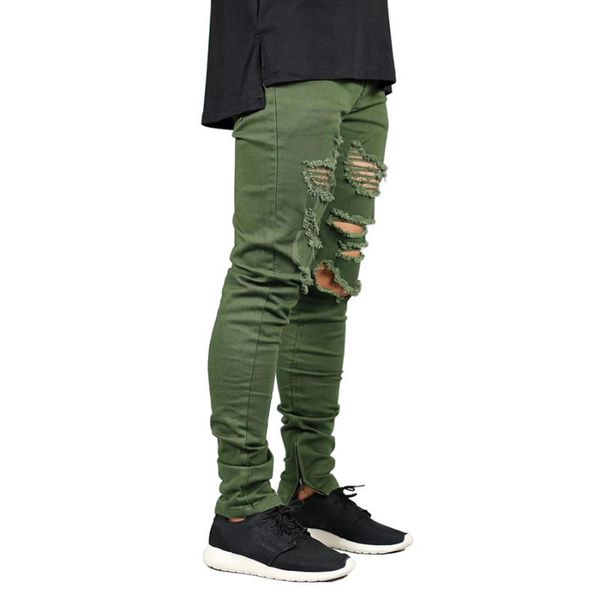 men's jeans ankle zipper masculina ripped men fashion male destroyed denim pants trousers skinny cotton classic slim fit, Blue
men's jeans ankle zipper masculina ripped men fashion male destroyed denim pants trousers skinny cotton classic slim fit, Blue