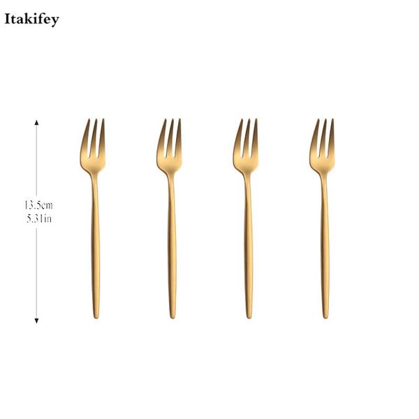 6/8pcs fruit fork 304 stainless steel forks black gold colourful dinnerware set cutlery l party restaurant supplies fork
6/8pcs fruit fork 304 stainless steel forks black gold colourful dinnerware set cutlery l party restaurant supplies fork