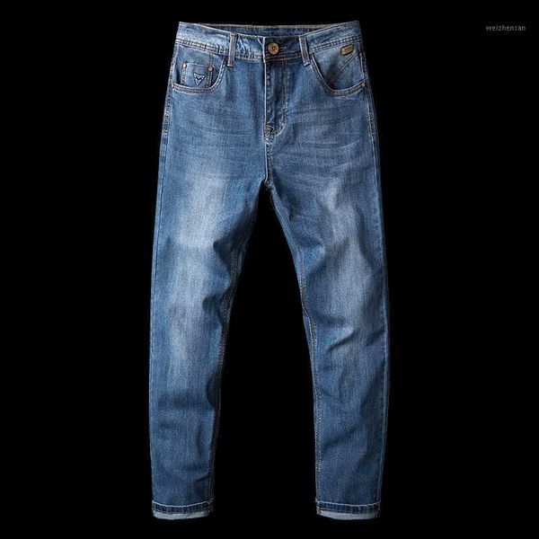 2020 new men's slim elastic jeans fashion business classic style skinny jeans denim pants trousers male1, Blue
2020 new men's slim elastic jeans fashion business classic style skinny jeans denim pants trousers male1, Blue