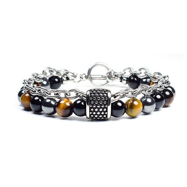 men bracelet mixed natural bead stone stretch bracelet magnet stone tiger eye mixed beads chain link 19cm drop qyltky, Black
men bracelet mixed natural bead stone stretch bracelet magnet stone tiger eye mixed beads chain link 19cm drop qyltky, Black
