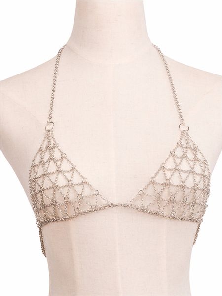 lady 2018 women love rhinestone bra brassiere body necklace chain summer fashion statement necklace jewelry, Silver
lady 2018 women love rhinestone bra brassiere body necklace chain summer fashion statement necklace jewelry, Silver