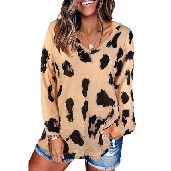 ladies casual leopard print v-neck long-sleeved t-shirt set head fashion loose autumn and winter skin-friendly trend f041, White
ladies casual leopard print v-neck long-sleeved t-shirt set head fashion loose autumn and winter skin-friendly trend f041, White