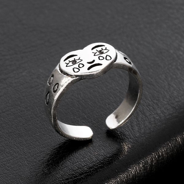 simple silver color crying face female ring sad mood boho for women love heart wedding engagement rings fashion jewelry, Golden;silver
simple silver color crying face female ring sad mood boho for women love heart wedding engagement rings fashion jewelry, Golden;silver