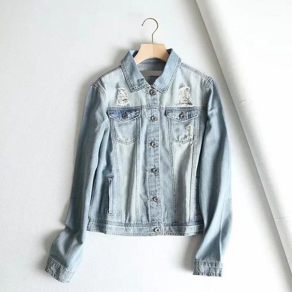 women's jackets boyfriend jeans jacket women clothing frayed hole crop women's denim vintage casual coat long sleeve women's1, Black;brown
women's jackets boyfriend jeans jacket women clothing frayed hole crop women's denim vintage casual coat long sleeve women's1, Black;brown