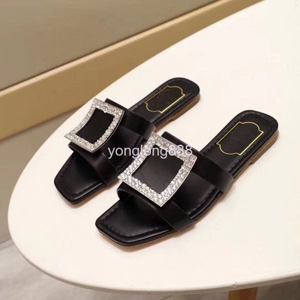 dress shoes sandals are fashionable for women to wear outside. summer flat bottom square buckle net red slippers and flip flops, Black
dress shoes sandals are fashionable for women to wear outside. summer flat bottom square buckle net red slippers and flip flops, Black