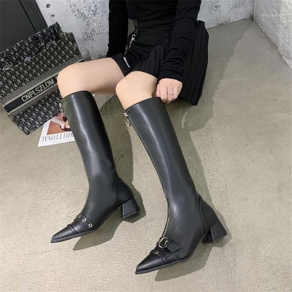 boots 2021 autumn winter leather women's heel knee-high metal hasp zipper anti-slip wearable warm1, Black
boots 2021 autumn winter leather women's heel knee-high metal hasp zipper anti-slip wearable warm1, Black