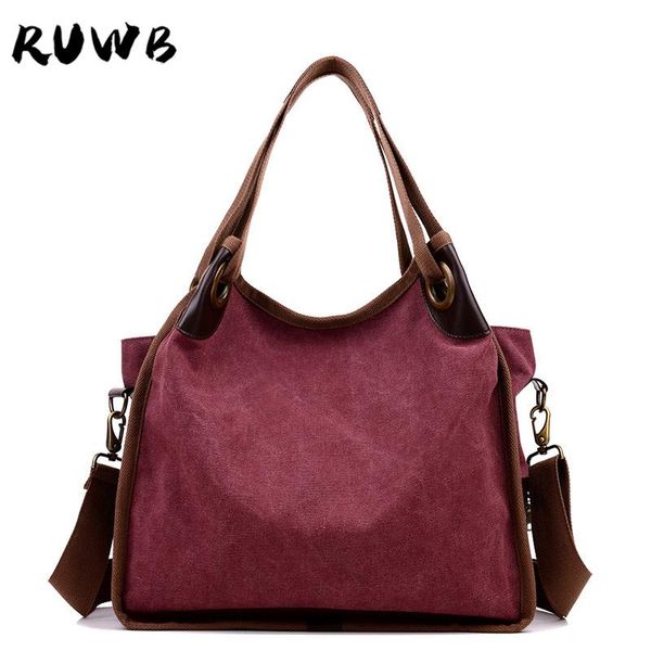 ruwb fashion canvas bag retro shoulder bags handbags women famous brands large capacity shopping messenger bag sac a main femme 
ruwb fashion canvas bag retro shoulder bags handbags women famous brands large capacity shopping messenger bag sac a main femme