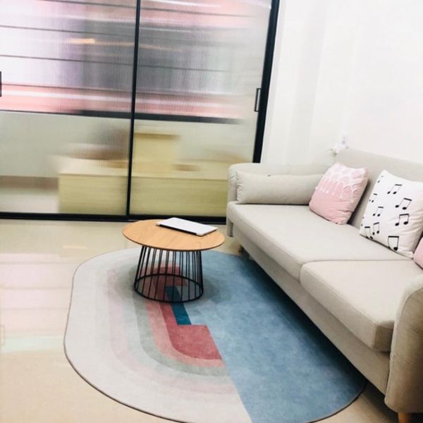 ins popular unique oval shaped post-modern no hair printed home decoration rug easy care
ins popular unique oval shaped post-modern no hair printed home decoration rug easy care
