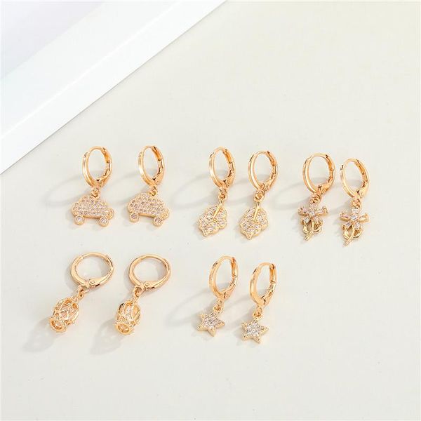 hoop & huggie 1pair lovely crystal leaves star car earrings for women fashion creative birdcage flower circle small stud jewelry, Golden;silver
hoop & huggie 1pair lovely crystal leaves star car earrings for women fashion creative birdcage flower circle small stud jewelry, Golden;silver