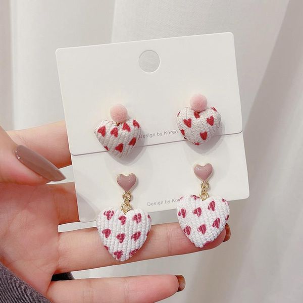 dangle & chandelier fashion korean red heart drop earrings for women girls cute pompon ball pendientes christmas party jewelry, Silver
dangle & chandelier fashion korean red heart drop earrings for women girls cute pompon ball pendientes christmas party jewelry, Silver