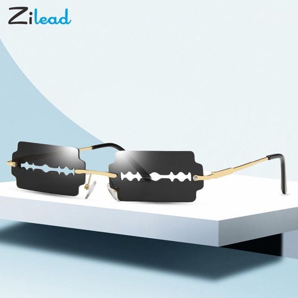 zilead blade shaped metal sunglasses style rimless ocean color lens versatile sungshades retro fashion spectacles men women1, White;black
zilead blade shaped metal sunglasses style rimless ocean color lens versatile sungshades retro fashion spectacles men women1, White;black