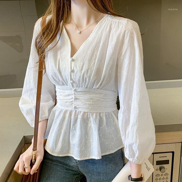 early autumn clothing 2021 new style french vintage puff sleeve long sleeve women sense of design waist hugging lace blouse1, White
early autumn clothing 2021 new style french vintage puff sleeve long sleeve women sense of design waist hugging lace blouse1, White