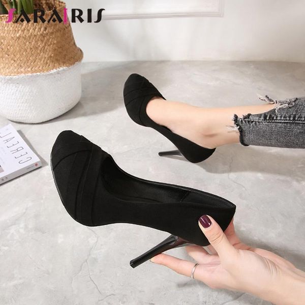 sarairis classic female party dress casual fashion pumps solid pumps women round toe high heels flock shoes woman, Black
sarairis classic female party dress casual fashion pumps solid pumps women round toe high heels flock shoes woman, Black