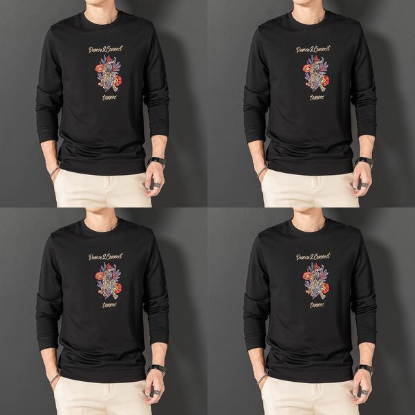 autumn round neck long pullover pullover pulloverembroidered pulloversleeve t-shirt for men's pure black embroidery fashion brand sweat
autumn round neck long pullover pullover pulloverembroidered pulloversleeve t-shirt for men's pure black embroidery fashion brand sweat