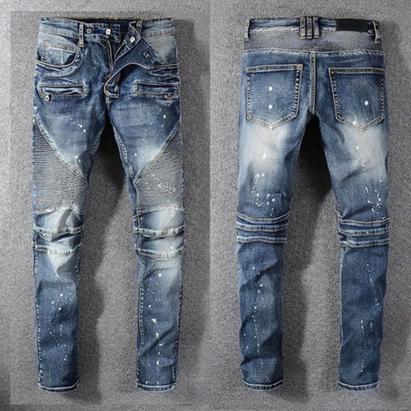 fashion mens straight slim mens distressed jeans fashion men jeans slim motorcycle moto biker causal mens denim pants hip hop men pants, Blue
fashion mens straight slim mens distressed jeans fashion men jeans slim motorcycle moto biker causal mens denim pants hip hop men pants, Blue