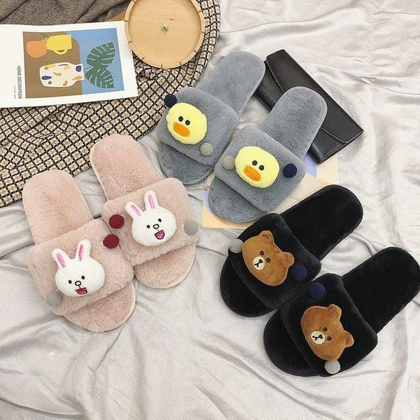 manufacturers direct selling winter cartoon cotton slipper female household cute home fur slipper korean-style women's shoes on, Black
manufacturers direct selling winter cartoon cotton slipper female household cute home fur slipper korean-style women's shoes on, Black