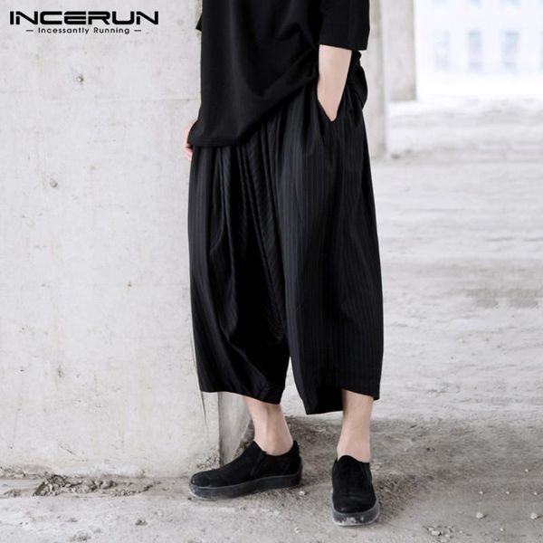 incerun mens summer striped pants baggy wide leg joggers long elastic waist trousers breathable loose drop crotch pantalones 5xl1, Black
incerun mens summer striped pants baggy wide leg joggers long elastic waist trousers breathable loose drop crotch pantalones 5xl1, Black