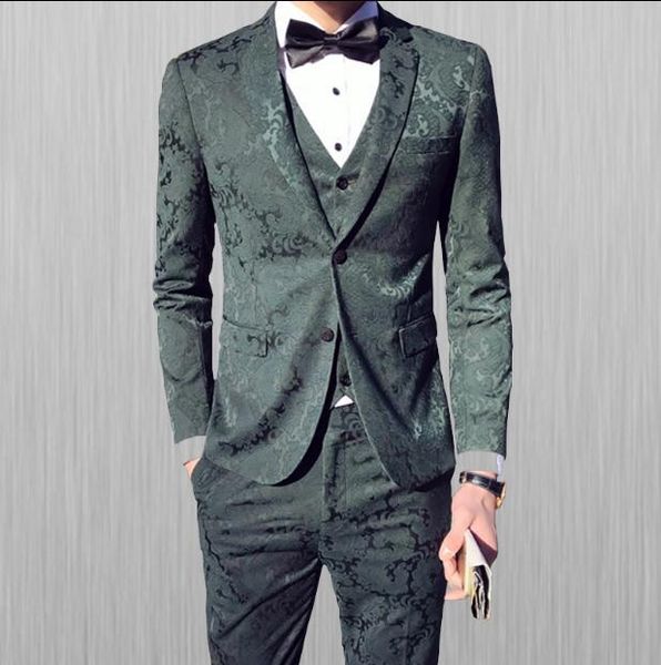 ( jacket + vest + pants ) 2020 new men's fashion boutique wedding dress suit three-piece male formal business casual suits, White;black
( jacket + vest + pants ) 2020 new men's fashion boutique wedding dress suit three-piece male formal business casual suits, White;black
