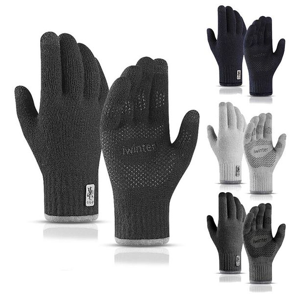 2020 new men knitted touch screen gloves winter outdoor warmth double layer plus velvet cold proof ski sports riding women bbyjck alice_bag, Black
2020 new men knitted touch screen gloves winter outdoor warmth double layer plus velvet cold proof ski sports riding women bbyjck alice_bag, Black