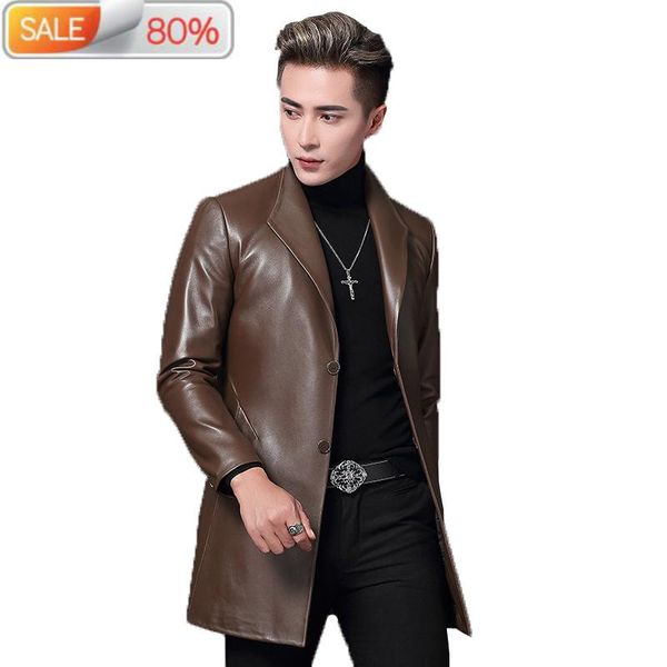 genuine leather jacket men sheepskin coat spring autumn windbreaker long overcoat blouson cuir homme t-6a-a009 b21613, Black
genuine leather jacket men sheepskin coat spring autumn windbreaker long overcoat blouson cuir homme t-6a-a009 b21613, Black