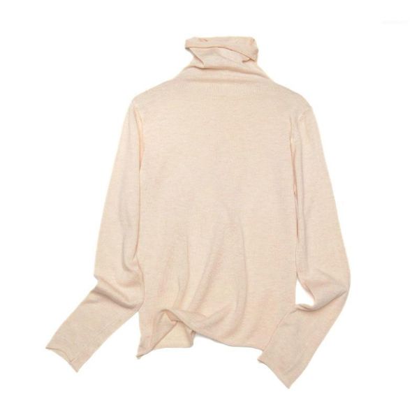 european and american new autumn high-neck curled long-sleeved bottoming sweater fashion trend loose wild women's pullover, White;black
european and american new autumn high-neck curled long-sleeved bottoming sweater fashion trend loose wild women's pullover, White;black