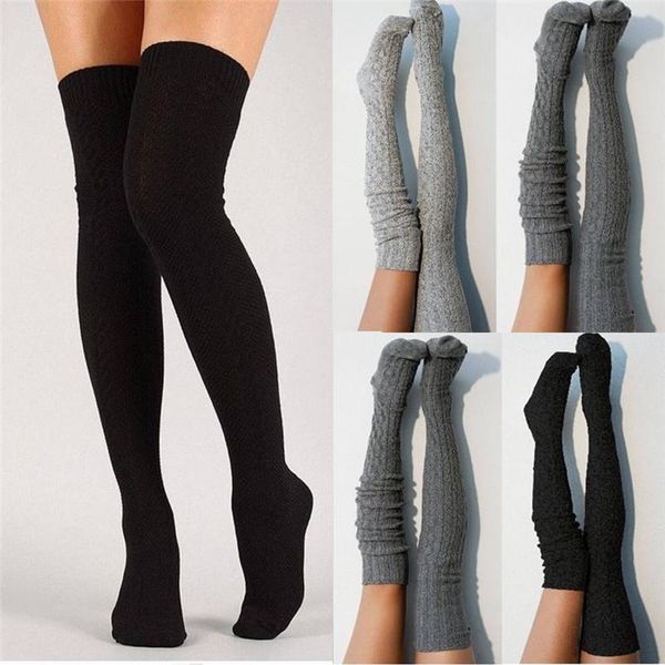 women cable knit extra long boot socking over knee thigh high girls warm stock knee high thigh knitted stockings, Black;white
women cable knit extra long boot socking over knee thigh high girls warm stock knee high thigh knitted stockings, Black;white