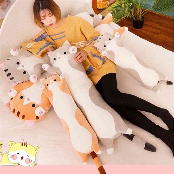 56new cute cat doll soft stuffed kitten pillow children knee pillows sleep long plush toys gift for kids girlfriend
56new cute cat doll soft stuffed kitten pillow children knee pillows sleep long plush toys gift for kids girlfriend