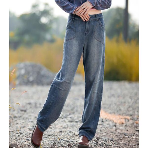 2021 new loose breem from casual women's breen denim straight wide pants leg jeans r3i1, Blue
2021 new loose breem from casual women's breen denim straight wide pants leg jeans r3i1, Blue