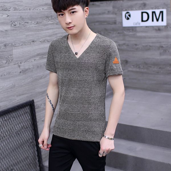 summer men's casual solid color hollow breathable v-neck large short sleeve mesh t-shirt, White;black
summer men's casual solid color hollow breathable v-neck large short sleeve mesh t-shirt, White;black