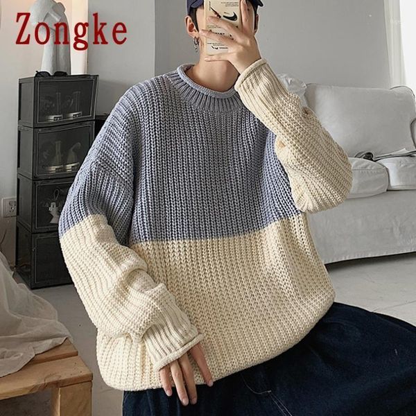 zongke patchwork knitted sweater men's clothing pull mens sweater winter men clothes pullover 2020 autumn winter new -2xl1, White;black
zongke patchwork knitted sweater men's clothing pull mens sweater winter men clothes pullover 2020 autumn winter new -2xl1, White;black
